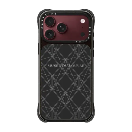 iPhone 18 Pro Max - Pyramide Grid Case - Noir Series Case