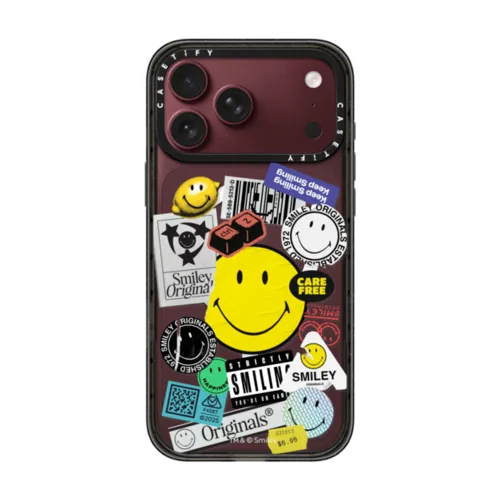 iPhone 18 Pro Max - Smiley Sticker Phone Case