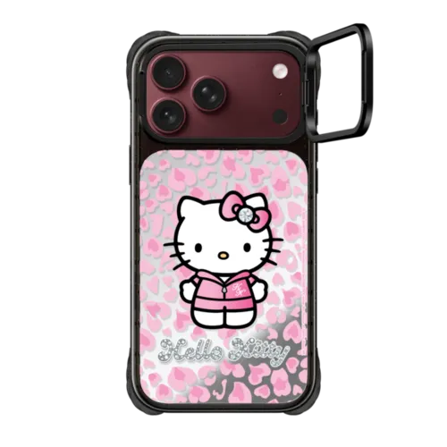iPhone 18 Pro Max - Hello Kitty Pink Camo Custom Case - Stand
