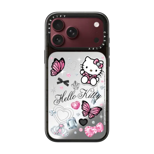 iPhone 18 Pro Max - Hello Kitty Y2K Sticker Mania Custom Case - Sit - Elegant
