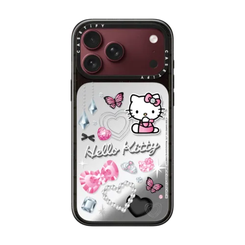 iPhone 18 Pro Max - Hello Kitty Y2K Sticker Mania Custom Case - Oops - Neon