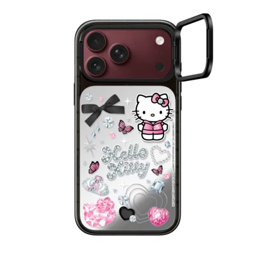 iPhone 18 Pro Max - Hello Kitty Y2K Sticker Mania Custom Case - Stand - Crystal