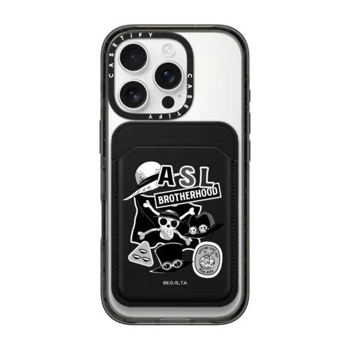 Snappy MagSafe Wallet - Brotherhood Monotone Sticker MagSafe Wallet