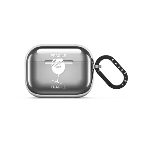 AirPods Pro 3 - FRAGILE Glass Earbuds Case