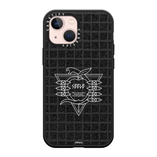 iPhone 13 Mini - Evangelion Custom Logo Phone Case - Containment Pillar - SEELE