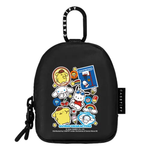 Pouch - Sanrio Puppy Pals Sticker Mania Earbuds Pouch