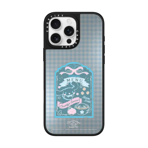 iPhone 16 Pro Max - Cinnamoroll Cafe Menu & Latte Art Case