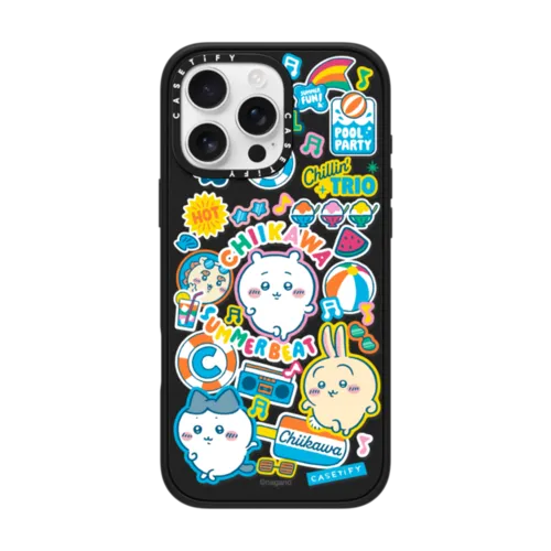 iPhone 16 Pro Max - Chiikawa Summer Party Sticker Case