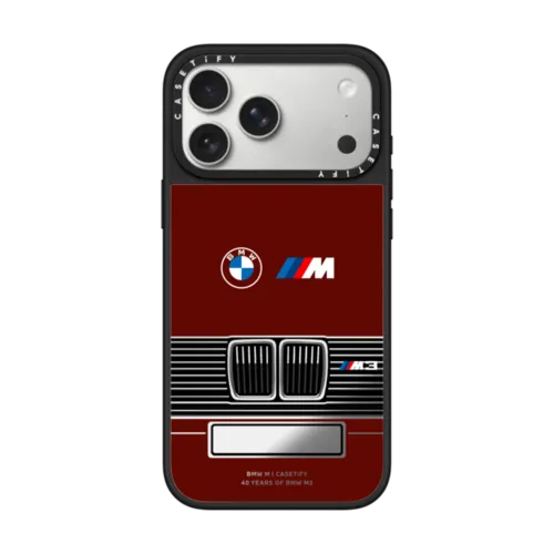 iPhone 17 Pro Max - BMW M3 E30 Car Plate Custom Case - Brilliant Red