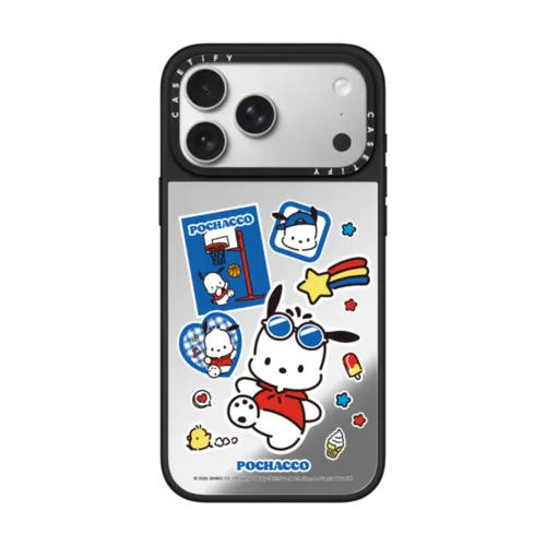 iPhone 17 Pro Max - Sanrio Puppy Pals Sticker Custom Case - Pochacco Sticker Custom Case