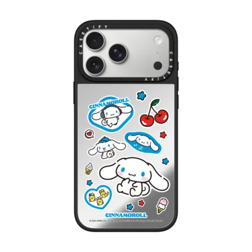 iPhone 17 Pro Max - Sanrio Puppy Pals Sticker Custom Case - Cinnamoroll Sticker Custom Case