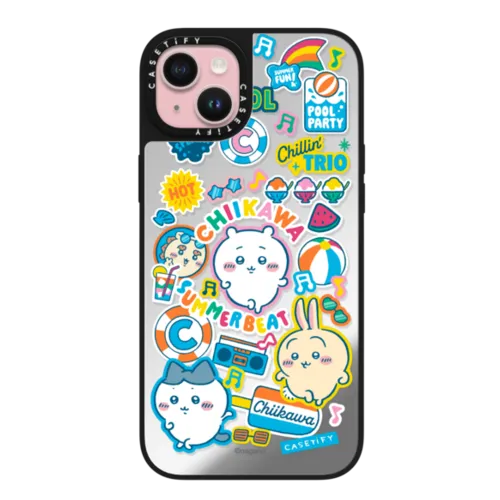 iPhone 15 Plus - Chiikawa Summer Party Sticker Case