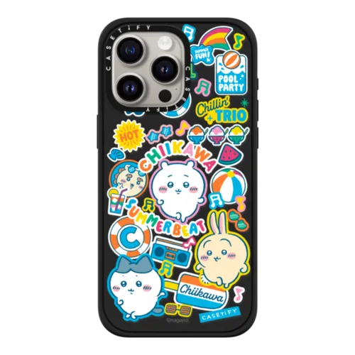 iPhone 15 Pro Max - Chiikawa Summer Party Sticker Case