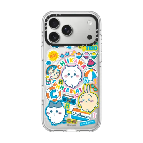 iPhone 17 Pro Max - Chiikawa Summer Party Sticker Case
