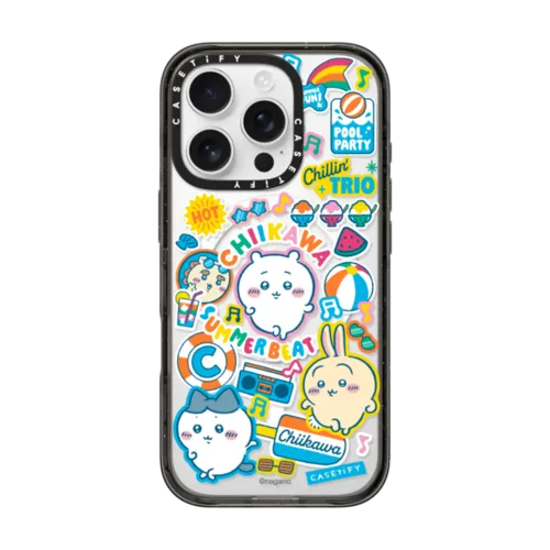iPhone 16 Pro - Chiikawa Summer Party Sticker Case