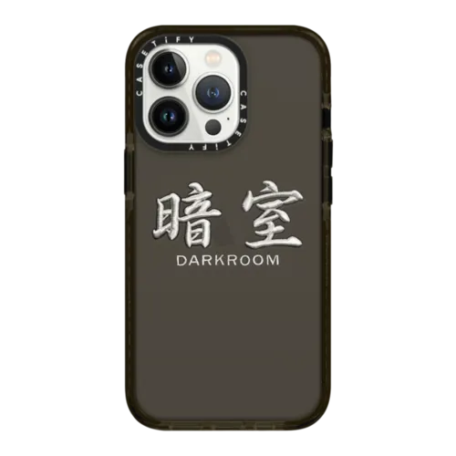 iPhone 13 Pro - DARKROOM Silver Stitch Logo Case