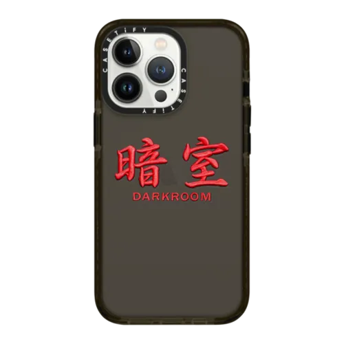 iPhone 13 Pro - DARKROOM Red Stitch Logo Case