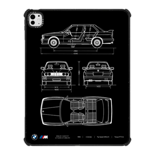 iPad Pro 13-inch (M4/M5) - BMW M3 E30 Blueprint Tablet Case