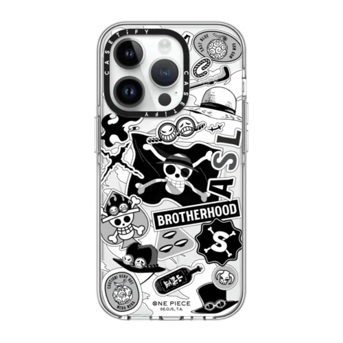 iPhone 14 Pro - Brotherhood Monotone Sticker Case