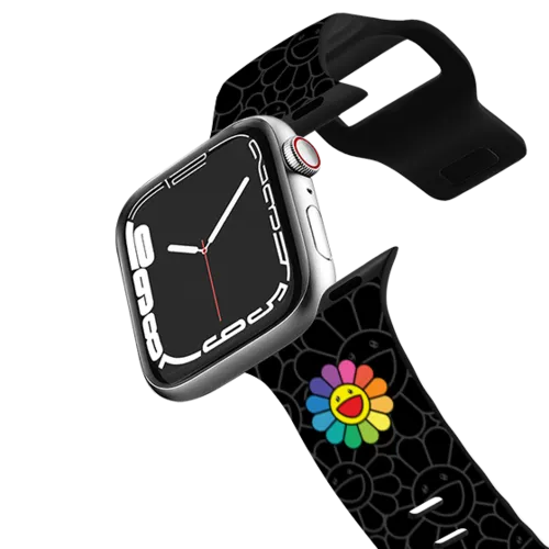 Apple Watch Series 7-9 (45mm) - SUPERFLAT FLOWER(RAINBOW) WATCH BAND