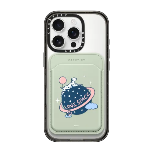 Snappy MagSafe Wallet - Dalmatian Into Space by shinkiru