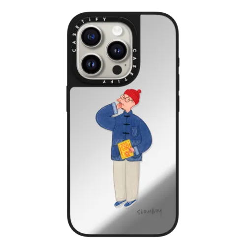 iPhone 15 Pro - Slowboy in mandarin jacket