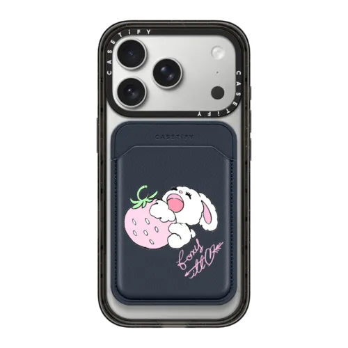 Snappy MagSafe Wallet - Bunny Eating Strawberry